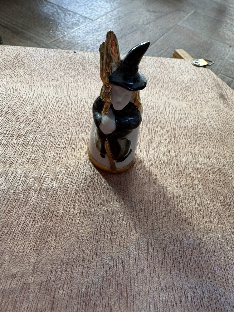 Witch Shaped China Thimble