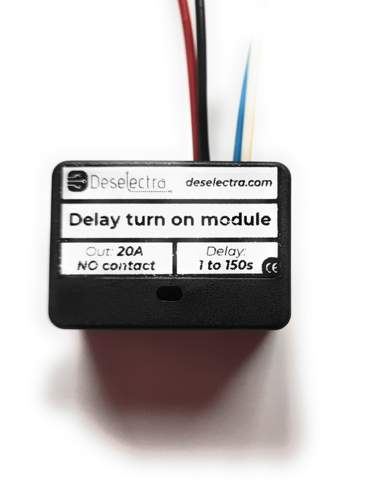12V Delay ON Timer Relay 1–150s 20A Direct Output Car DRL Module