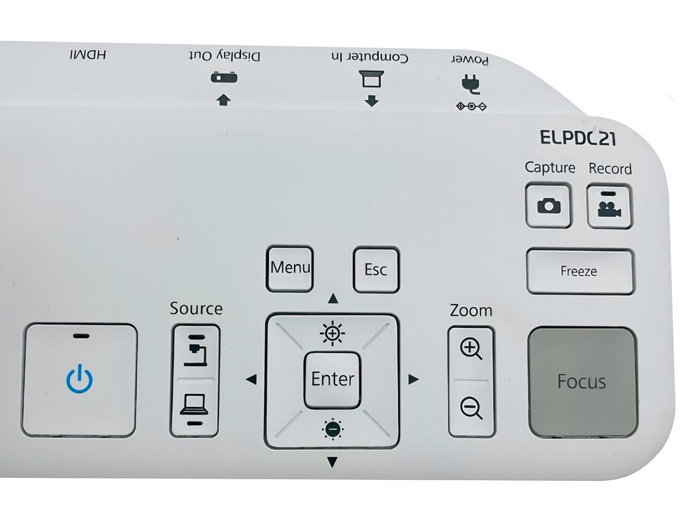 Epson ELPDC21 Interactive Document Camera Visualiser HDMI w/Accessories TESTED