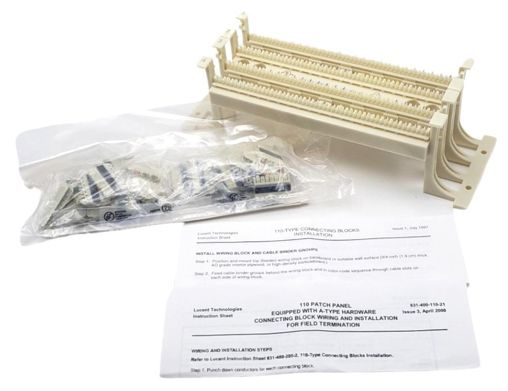 Lucent Technologies Avaya 110AB2-100FT 110 Patch Panel W/ A-Type Hardware