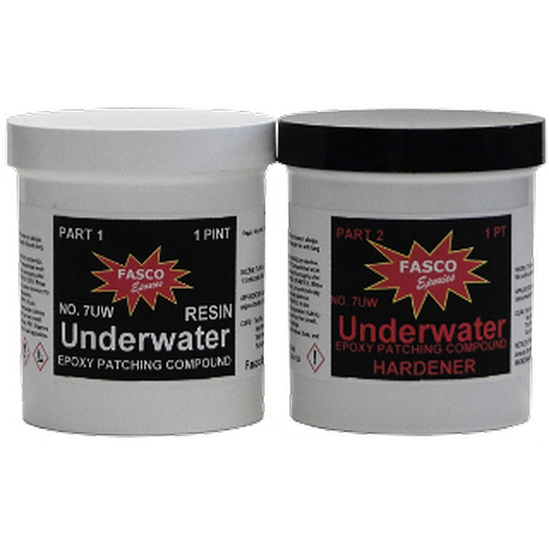 Fasco 7uw Underwater Epoxy Paste - For Underwater Repairs - Quart Kit