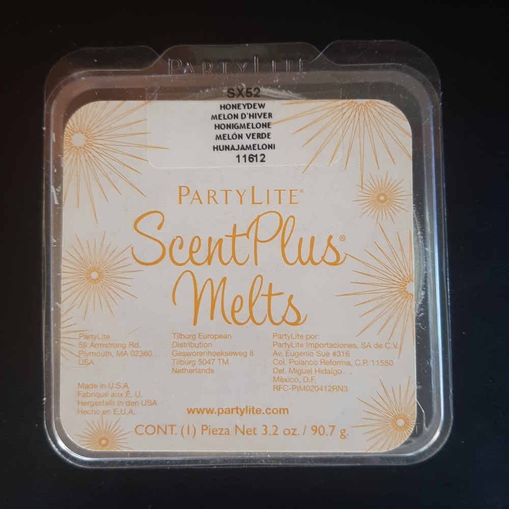 PartyLite Scent Plus Melts Honeydew 9-pc Tray
