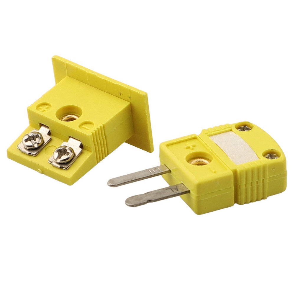 Thermocouple Miniature Socket and Panel Mount Connector for K Type Thermometers