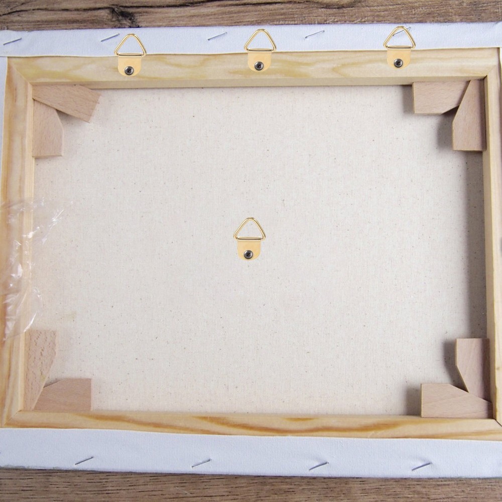 100Sets Triangle Frame Hangers Photo Hooks with Screws for Easy Wall Mounting