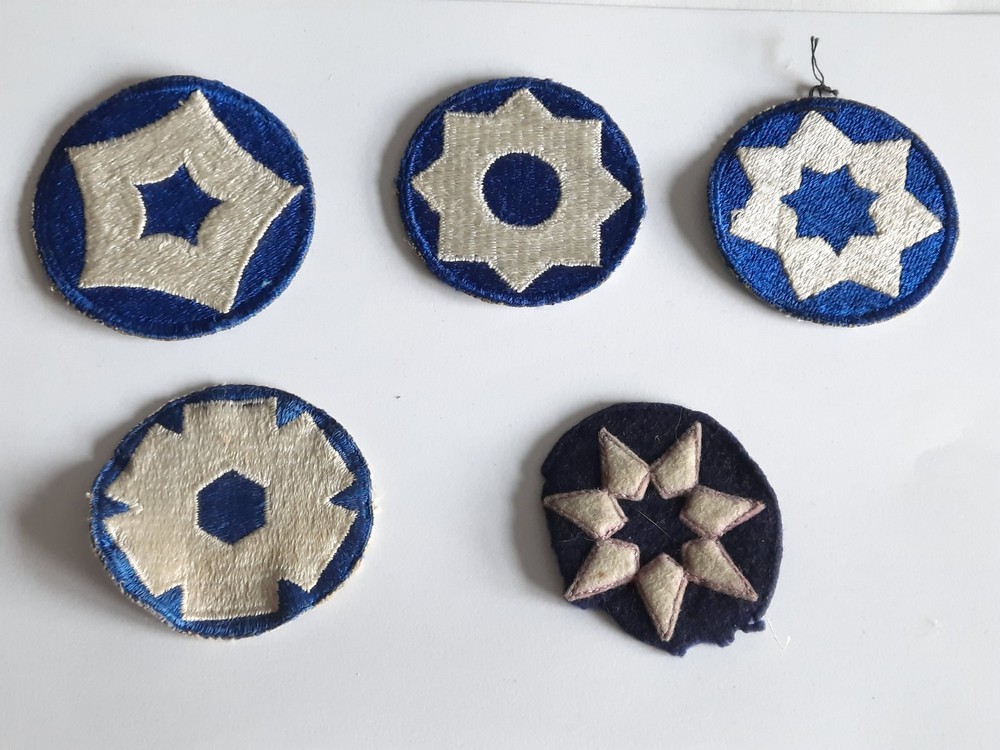 WW2 US Service Command Patches