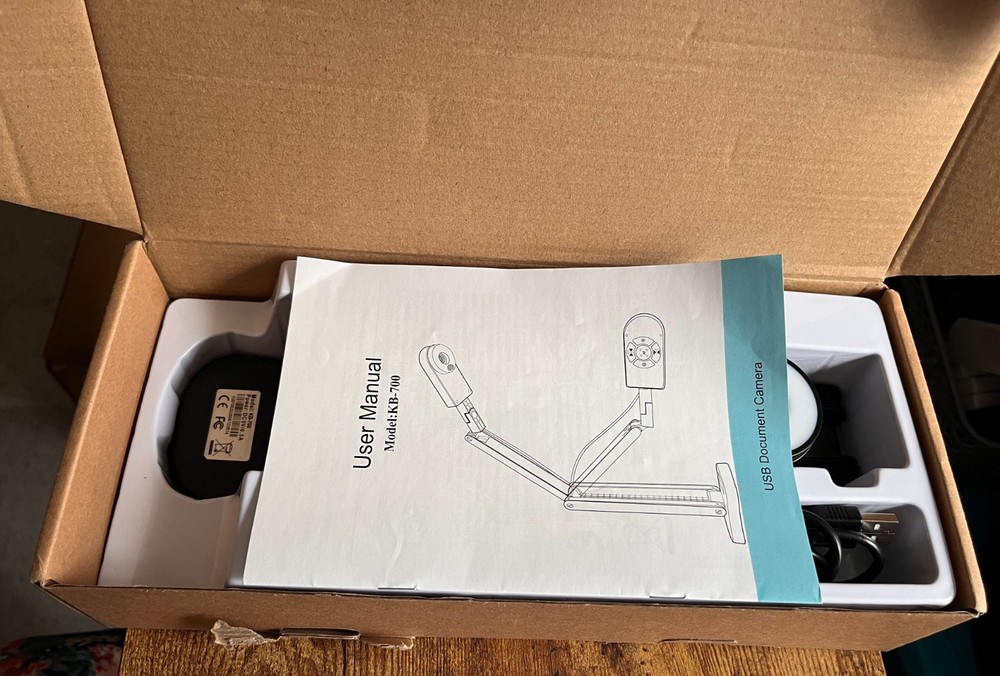 THUSTAR 8MP Document Camera & Webcam 4K with Dual Microphones, USB Visualise/g