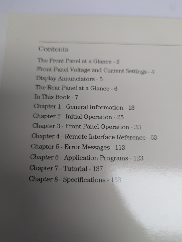 Agilent E3631A Triple Output DC Power Supply User's Guide