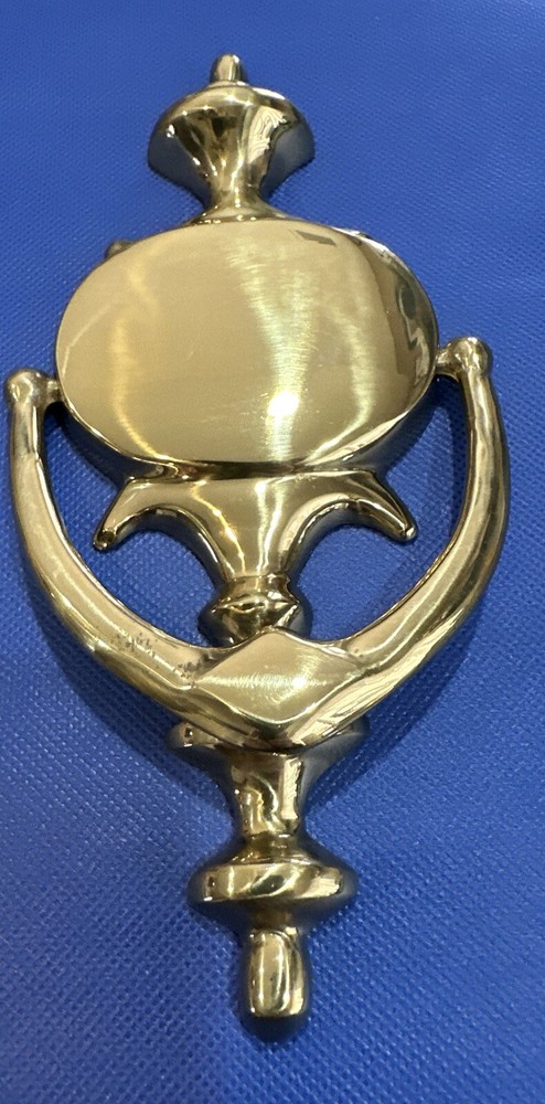 Vintage Solid Brass urn door knocker