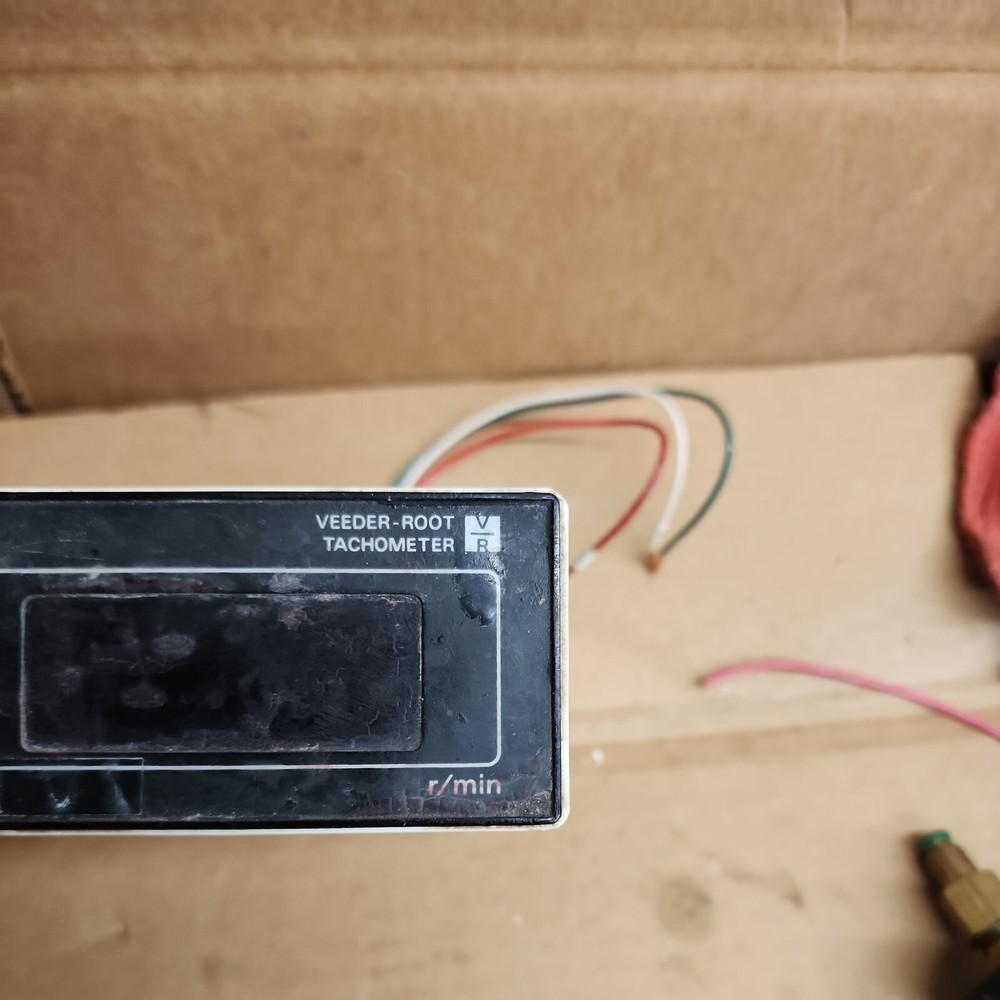 VEEDER-ROOT C34234 891E TACHOMETER Screen HAS SOME DISCOLORATION