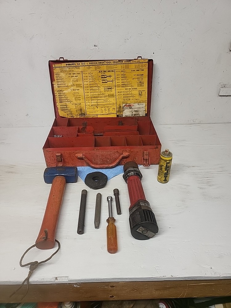 HILTI DX100 L PISTON DRIVE TOOL KIT FASTENING SYSTEM