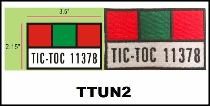 TIME TUNNEL TIC TOC PATCH - TTUN2