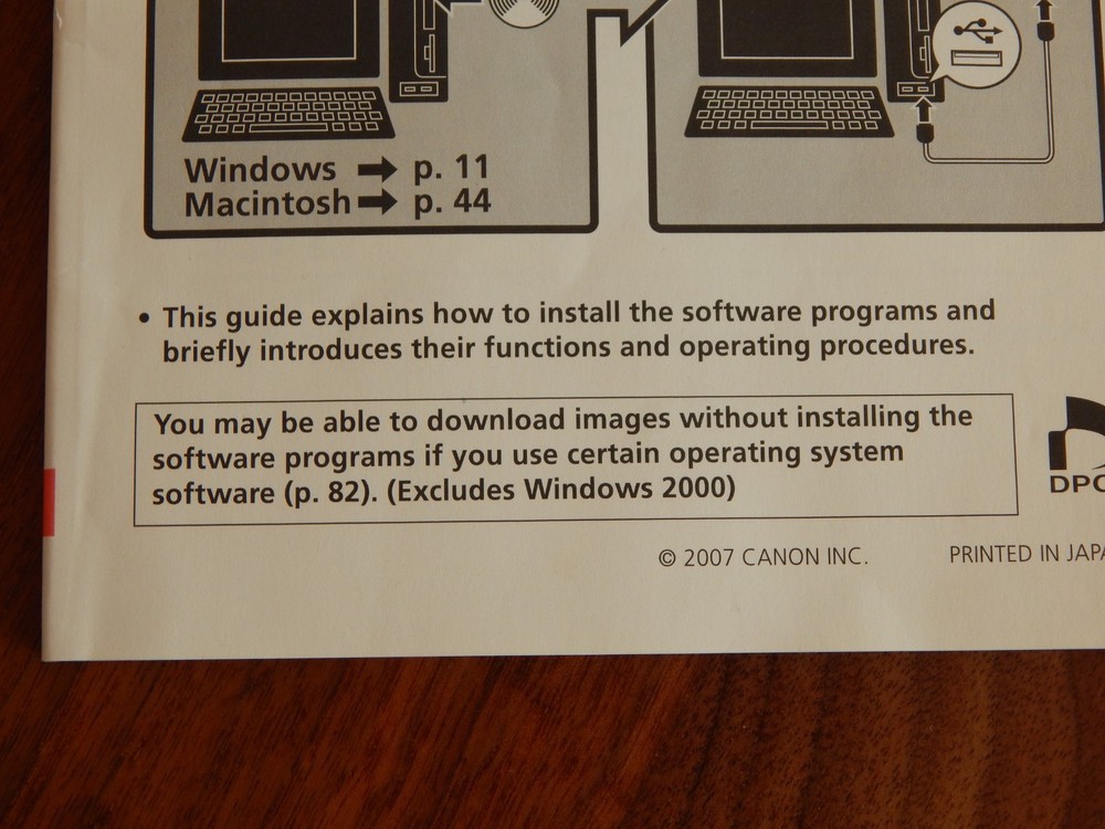 Canon Digital Camera Solution Disk Ver 30.2 CD ROM w Starter Guide 2007 MAC/WIN