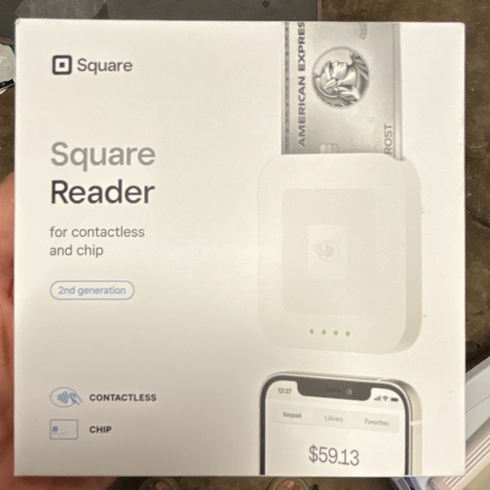Square 2nd Generation Wireless Credit Card Reader for iPhone Android