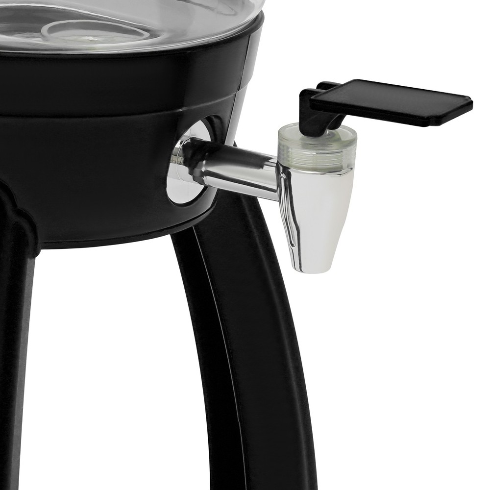 Modern style beer barrel black suitable for bars, restaurants