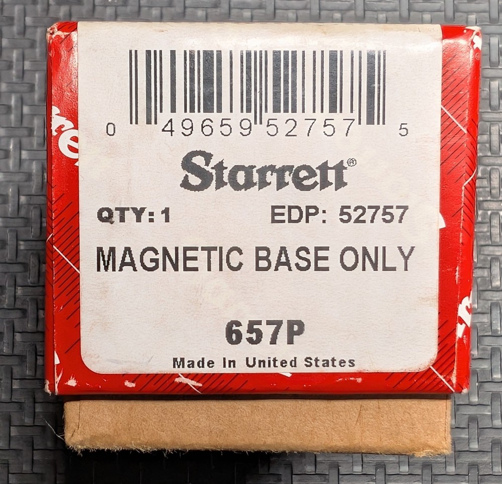 Starrett 657P Magnetic Base Dial Indicator Holder