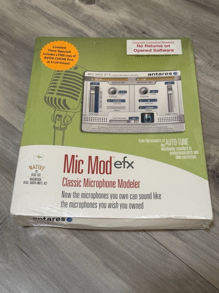 Antares Mic Mod EFX Native Software Plug In