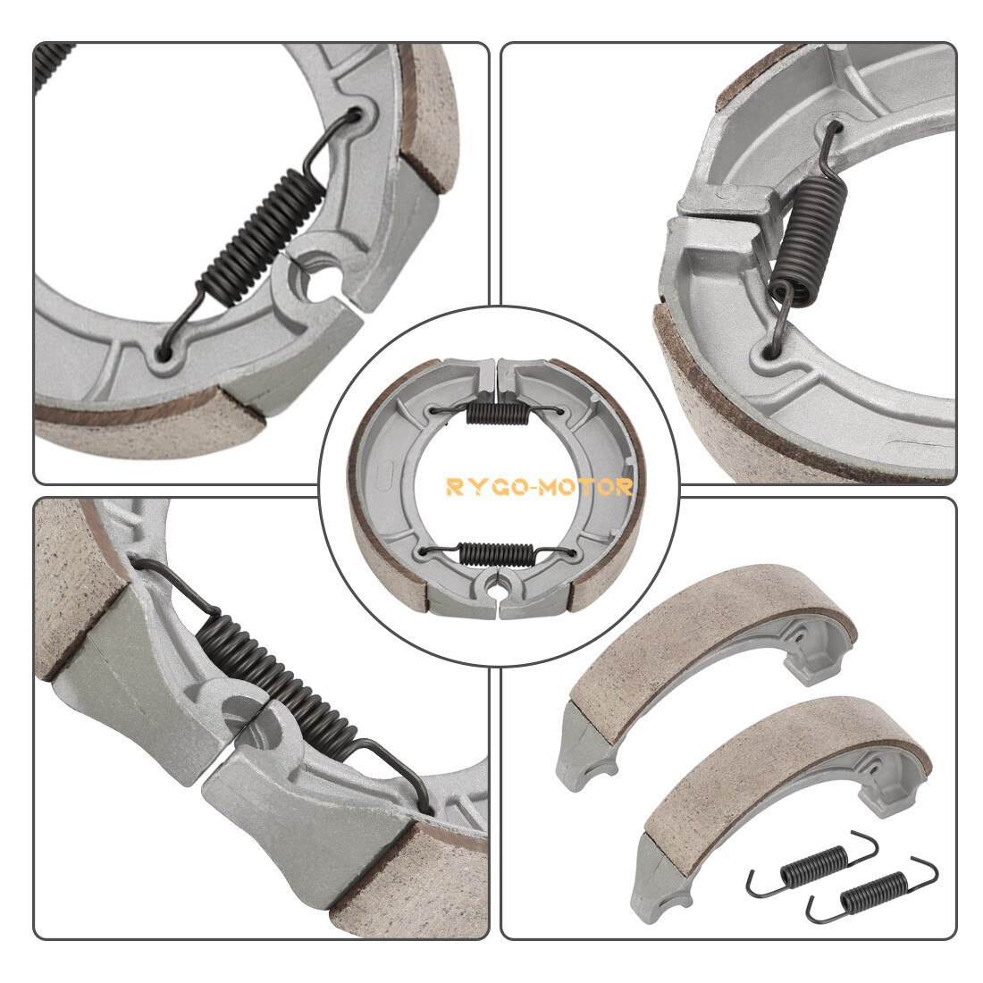 Rear Brake Drum Hub Shoes Cover Kit for Yamaha Big Bear 400 YFM400 4x4 2000-2004