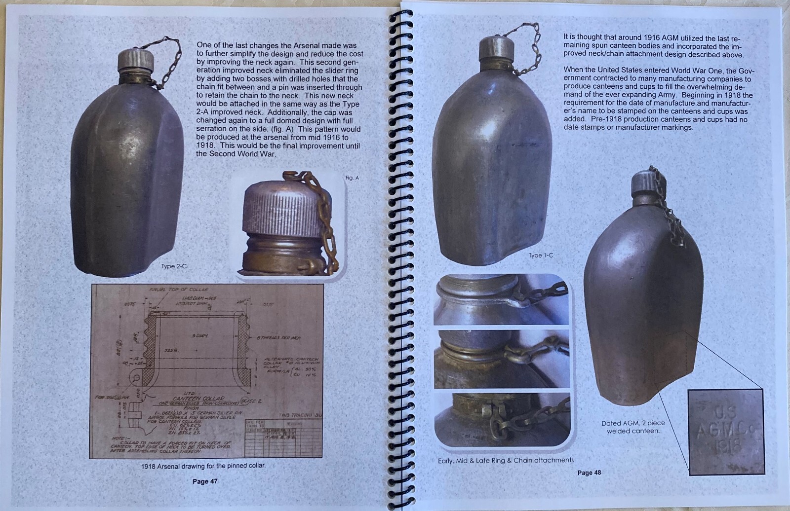 Book-Canteen Covers of the Rock Island Arsenal and the Canteens that filled them
