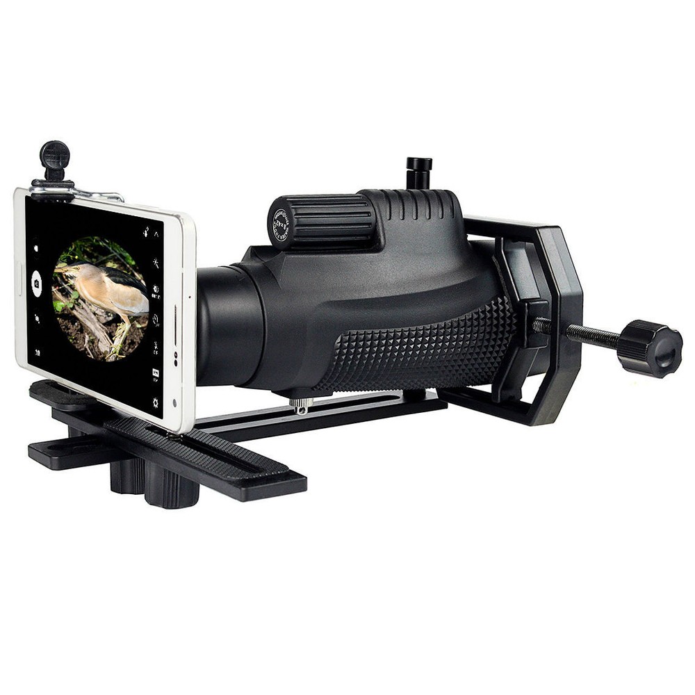 Telescope Camera Adapter Smartphone with 2 Phone Brackets