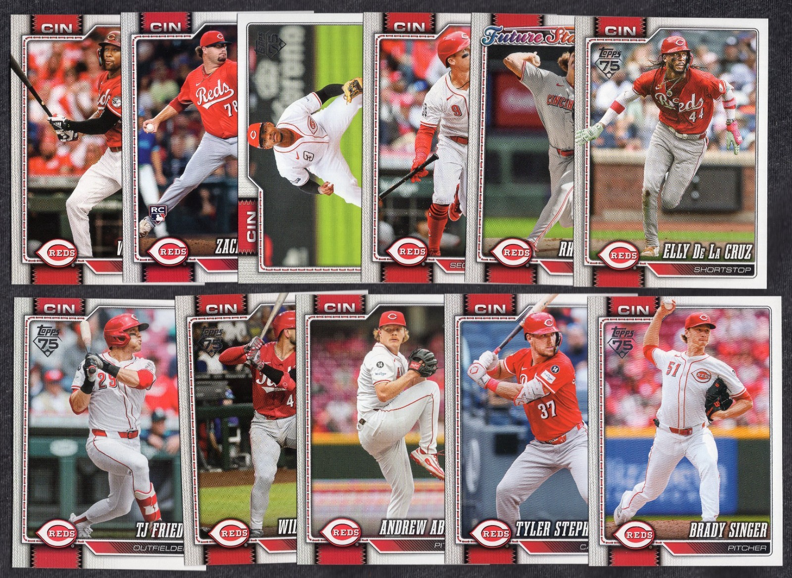 2026 Topps Series 1 Cincinnati Reds Complete Team Set 12 Cards