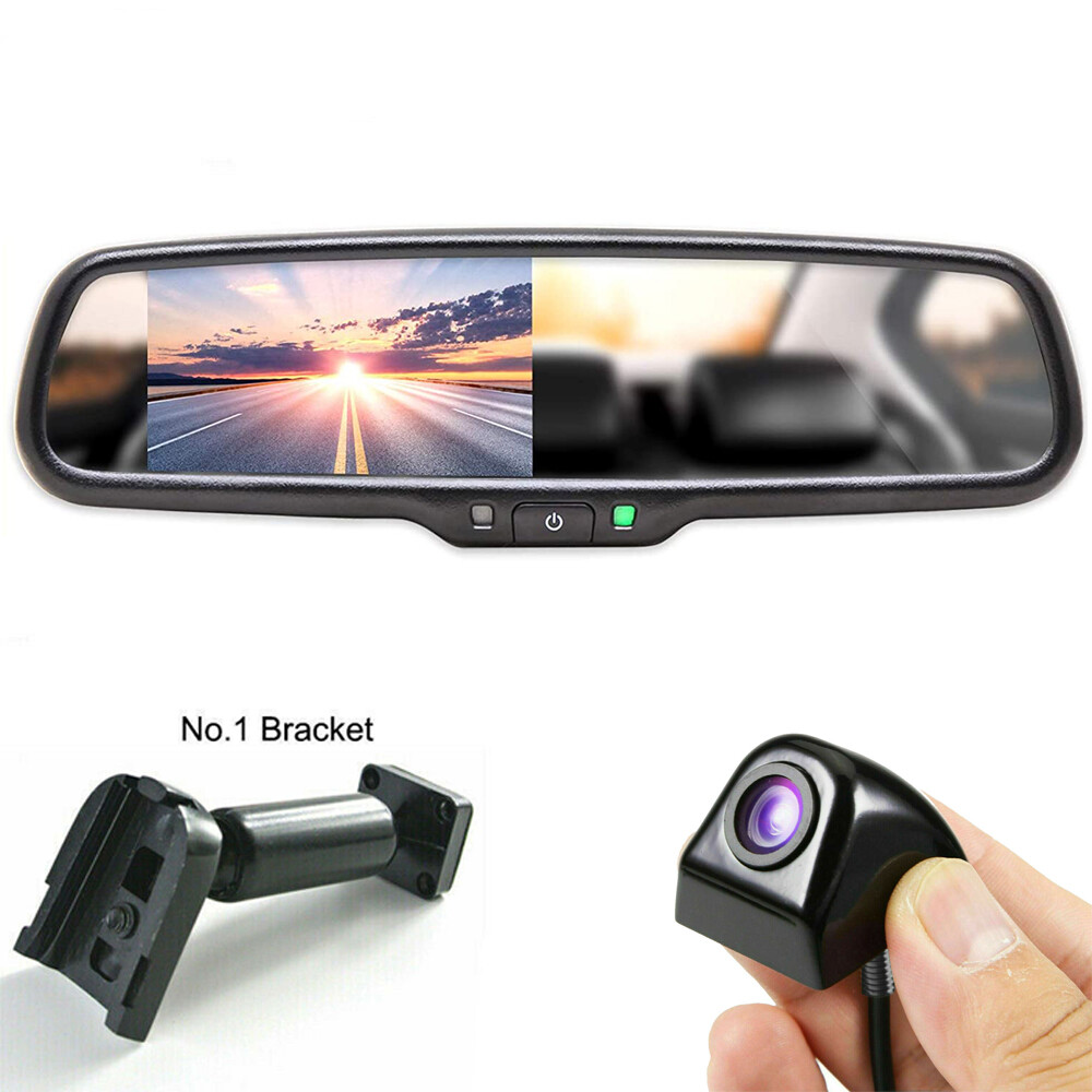 4.3'' Rear View Mirror Monitor OEM Bracket Reversing Backup Camera For Ford Jeep