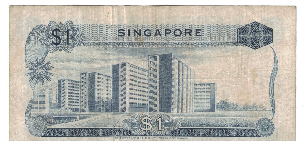 SINGAPORE ND (1967) ONE DOLLAR.