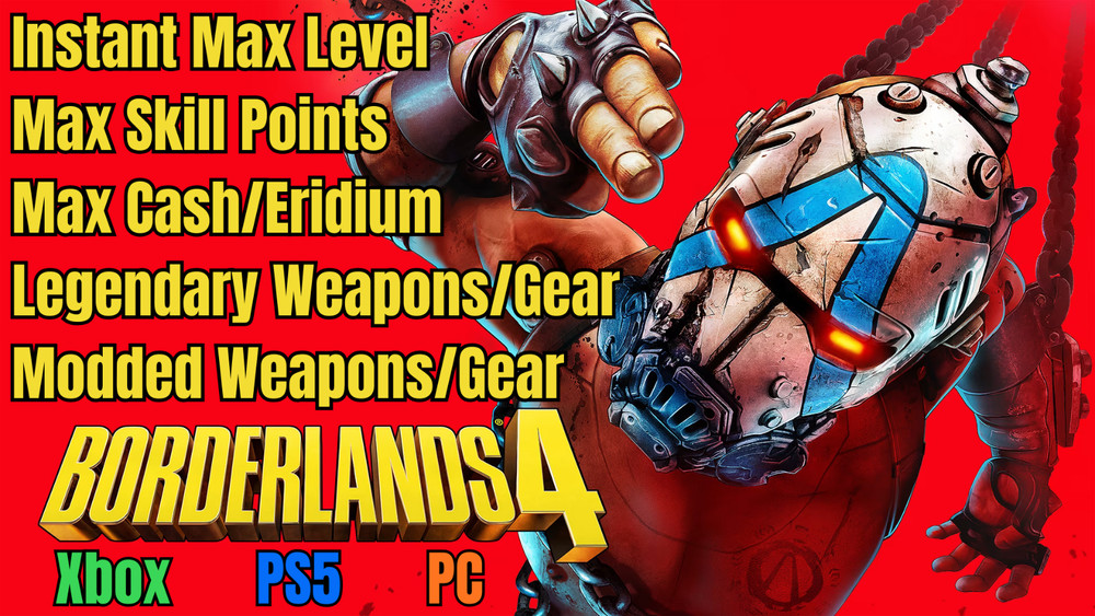 Borderlands 4 🔥 max level ✅ Weapons | Gear | Modded | Currency | Xbox | PS5 PC