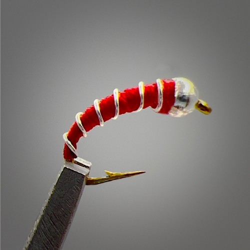 ZEBRA MIDGE Bead Head Nymph, Black - Fly Fishing Trout Bluegill Panfish Flies