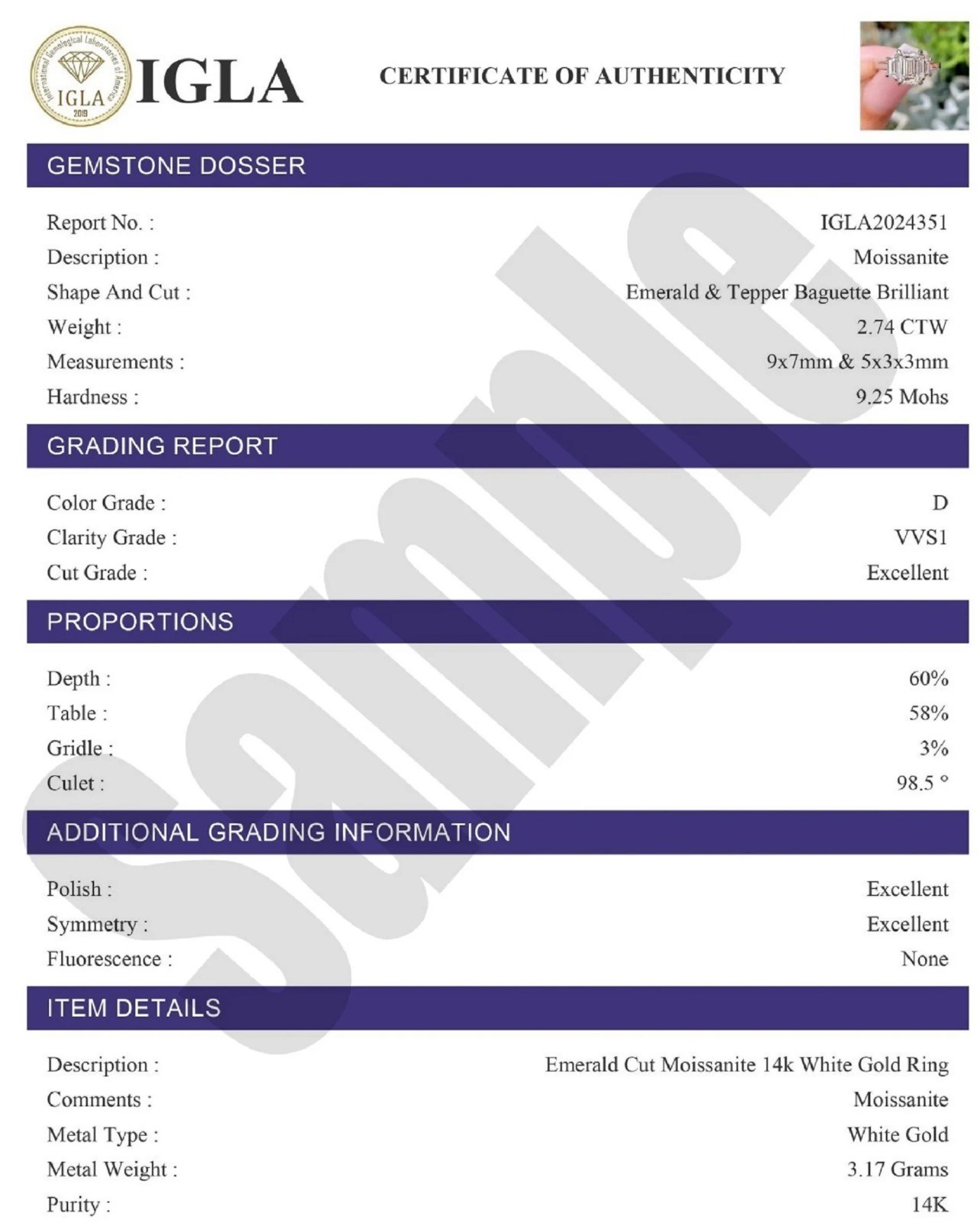 6.29Ct Oval Cut VVS1 Moissanite Solitaire Engagement Ring 14K Yellow Gold Plated