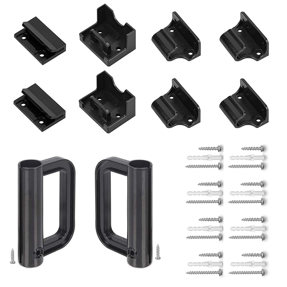 GRENFU Retractable Baby Gate Replacement Hardware Dog Black