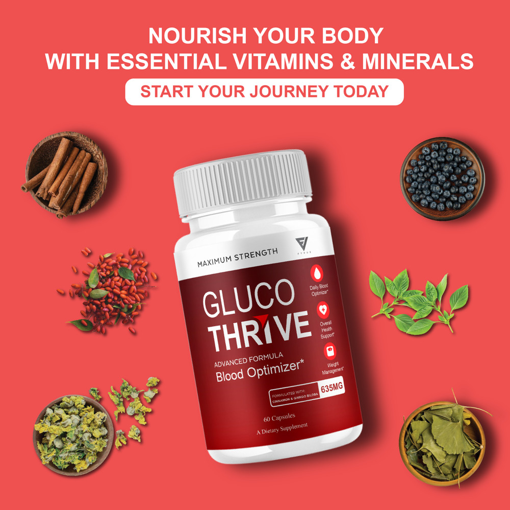 (2 Pack) Gluco Thrive Capsules, Gluco Thrive Advanced Formula (120 Capsules)