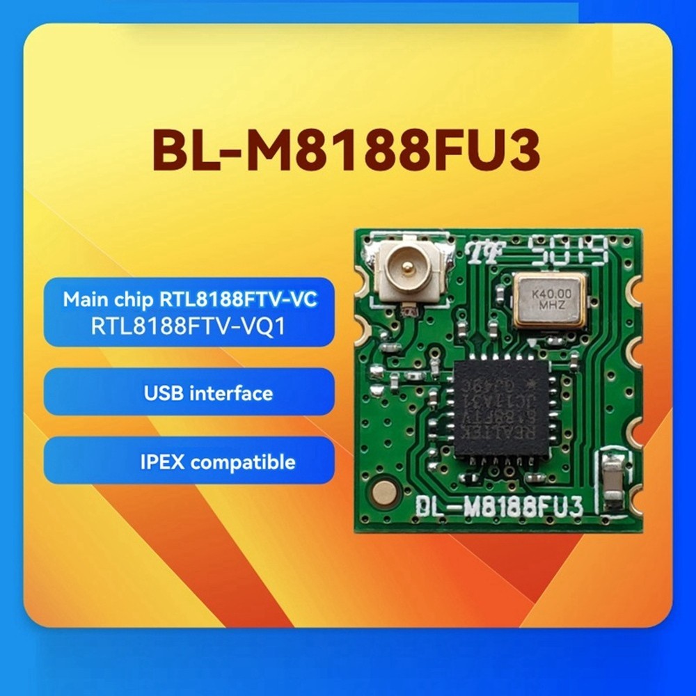 RTL8188FTV WIFI Module with for Linux Android USB Interface 2.4GHz5884