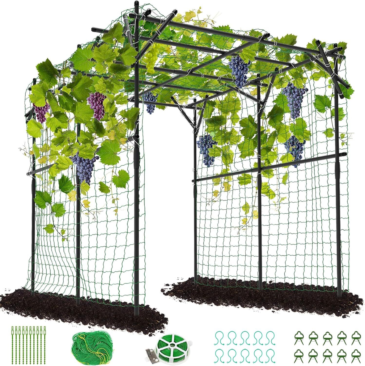 NAIZEA Trellis for Garden Vegetable Trellis Garden Arch Trellis for Climbing