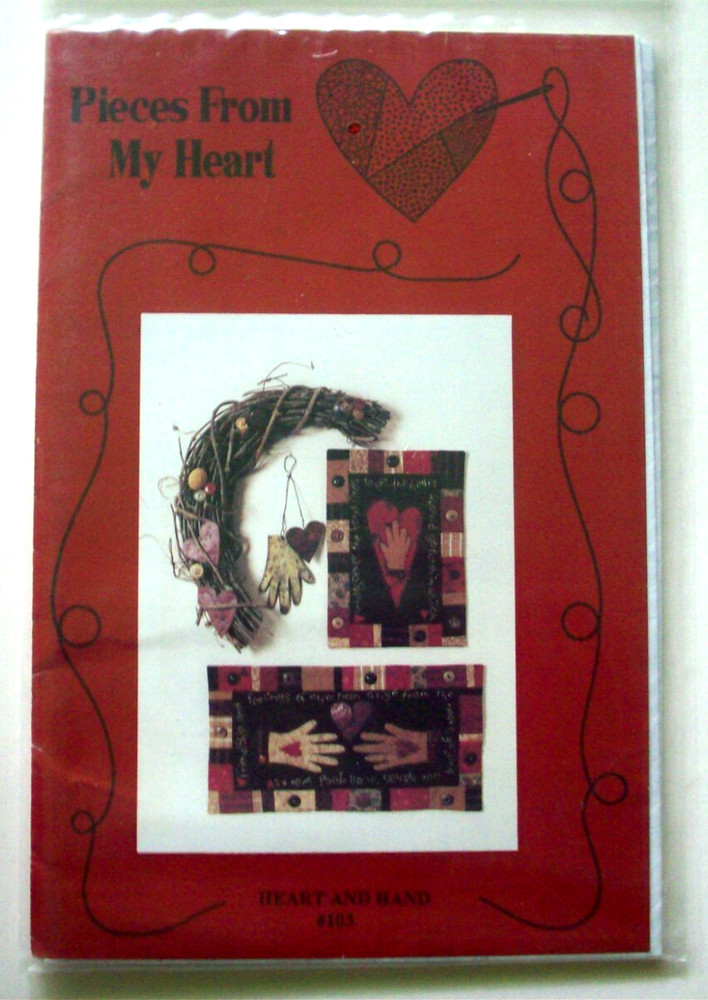 Heart & Hand embroidery & quilt pattern *A14