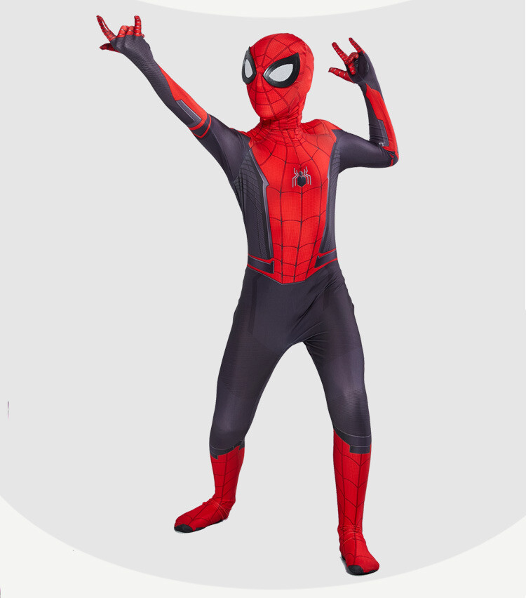 Spiderman Far From Home Cosplay Kids Jumpsuit Boys Spiderman Costumes Suit Mask