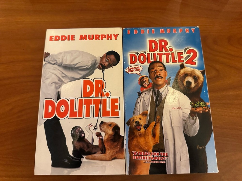Dr. Dolittle / Dr. Dolittle 2 (VHS, Eddie Murphy, COMEDY, TESTED)