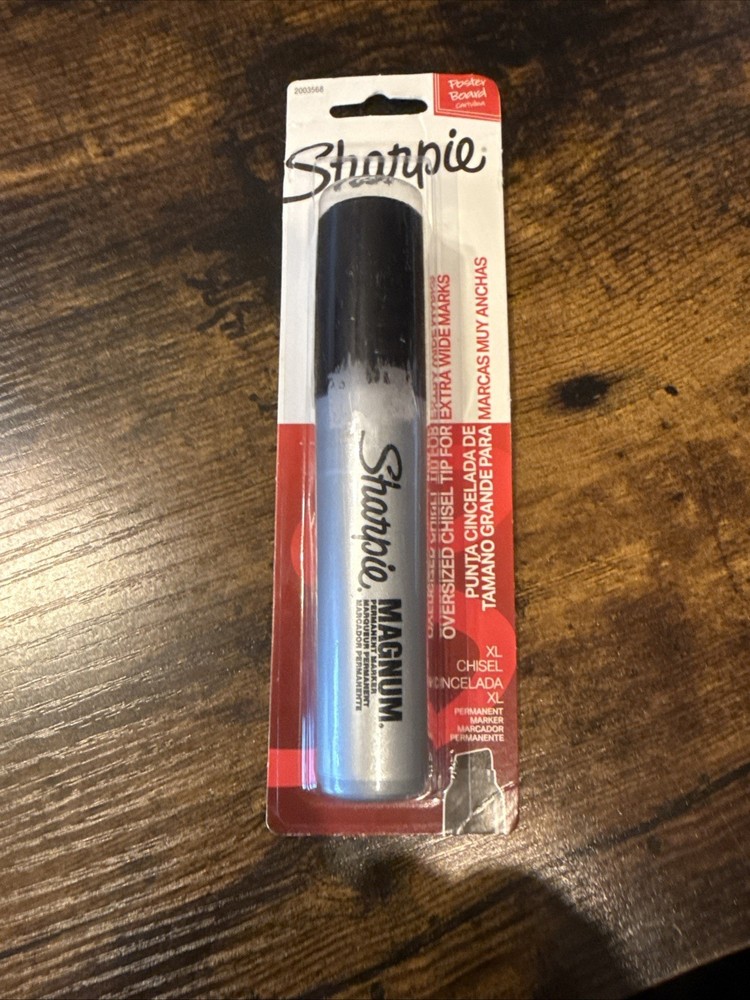 Sharpie Magnum Permanent Marker, Chisel Tip, Black, 1-Count Xl