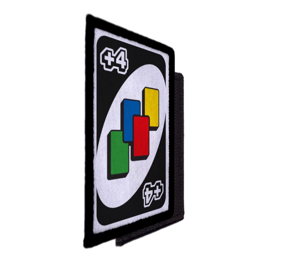 Green Reverse Uno Card Patch Morale Tactical Hook [sub]