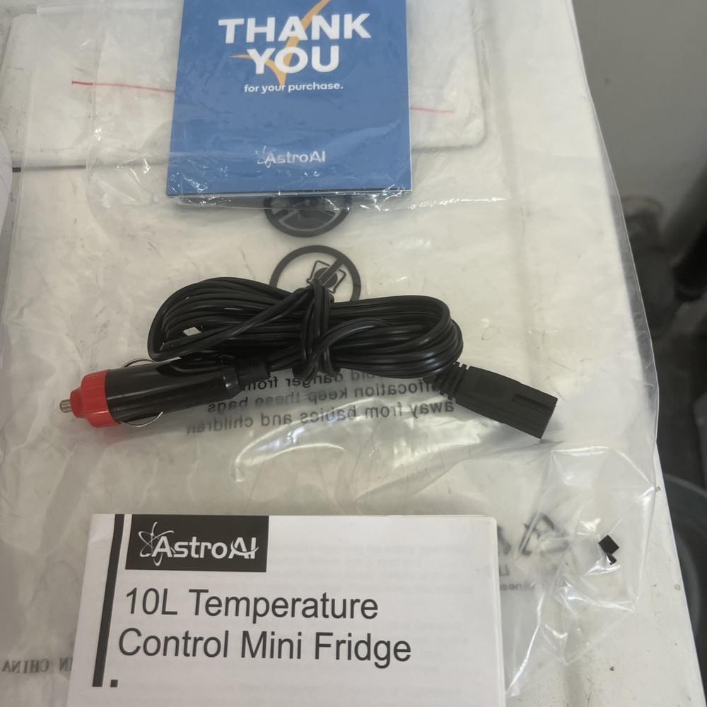 Compact AstroAI Mini Fridge 10L Cooler/Warmer white temperature control