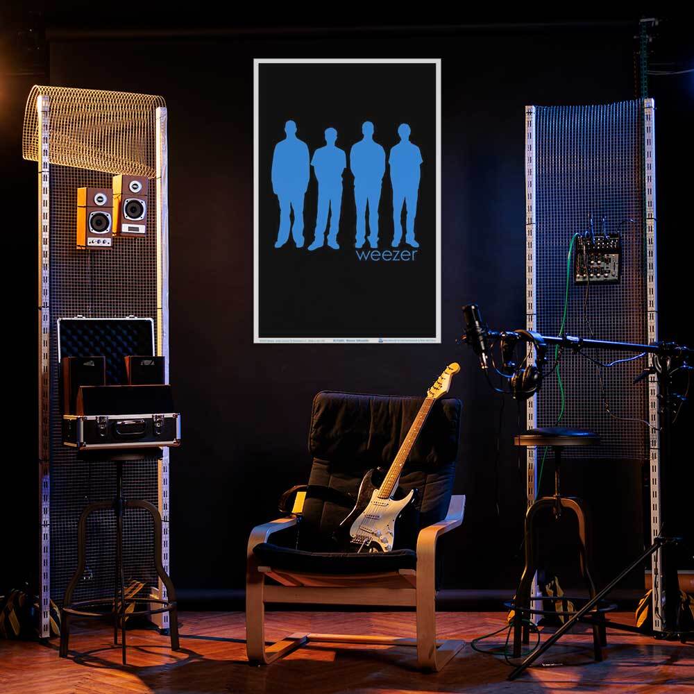 Weezer Silhouette Blacklight Poster 23" x 35"
