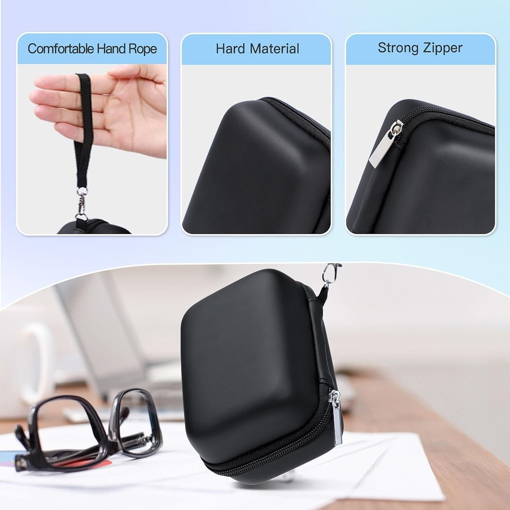 Label Printer Case Compatible with P31S Label Maker, (Case Only), Black