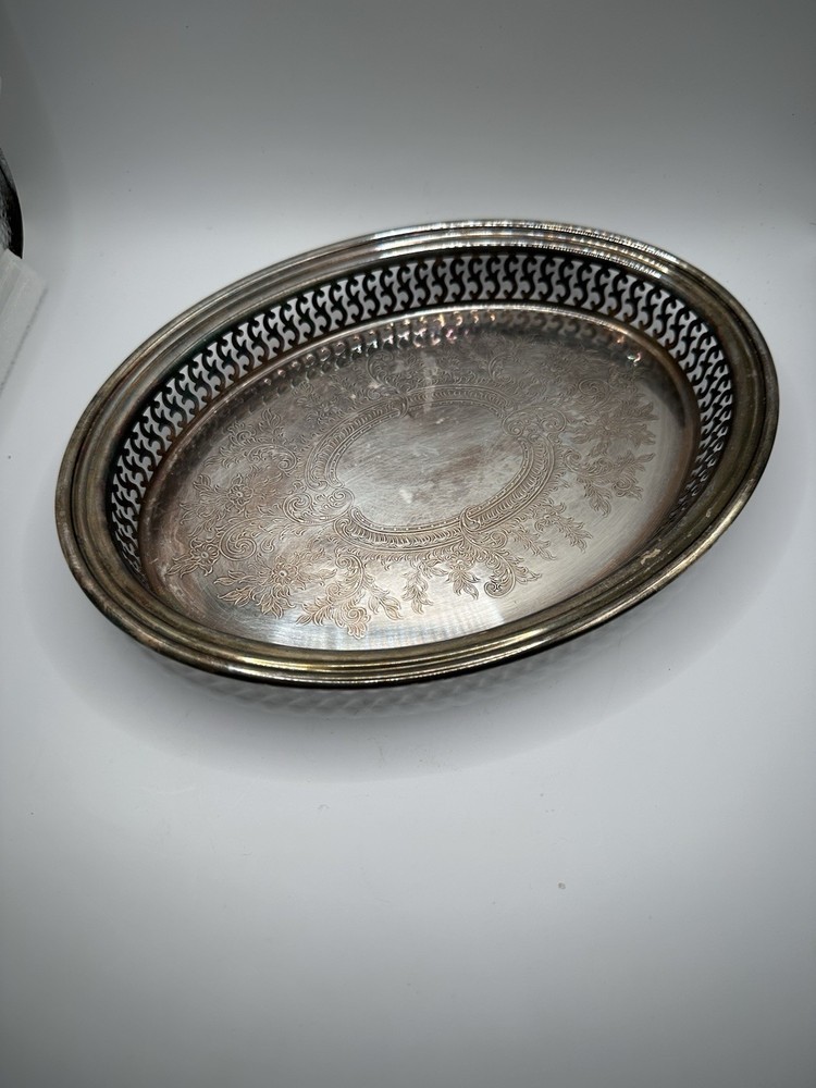 Vintage Oneidasilverplatted Oval Platter, Vanity