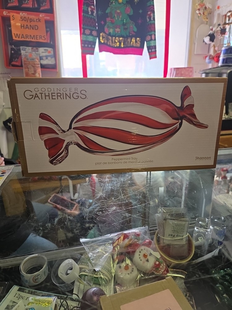 Godinger Gatherings Peppermint Tray