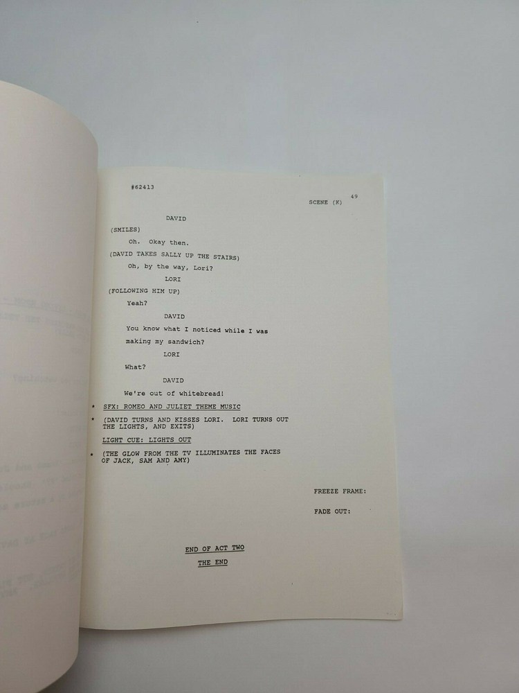 NOTHING IS EASY / Michael Jacobs 1986 TV Script, "It Happened One Night"