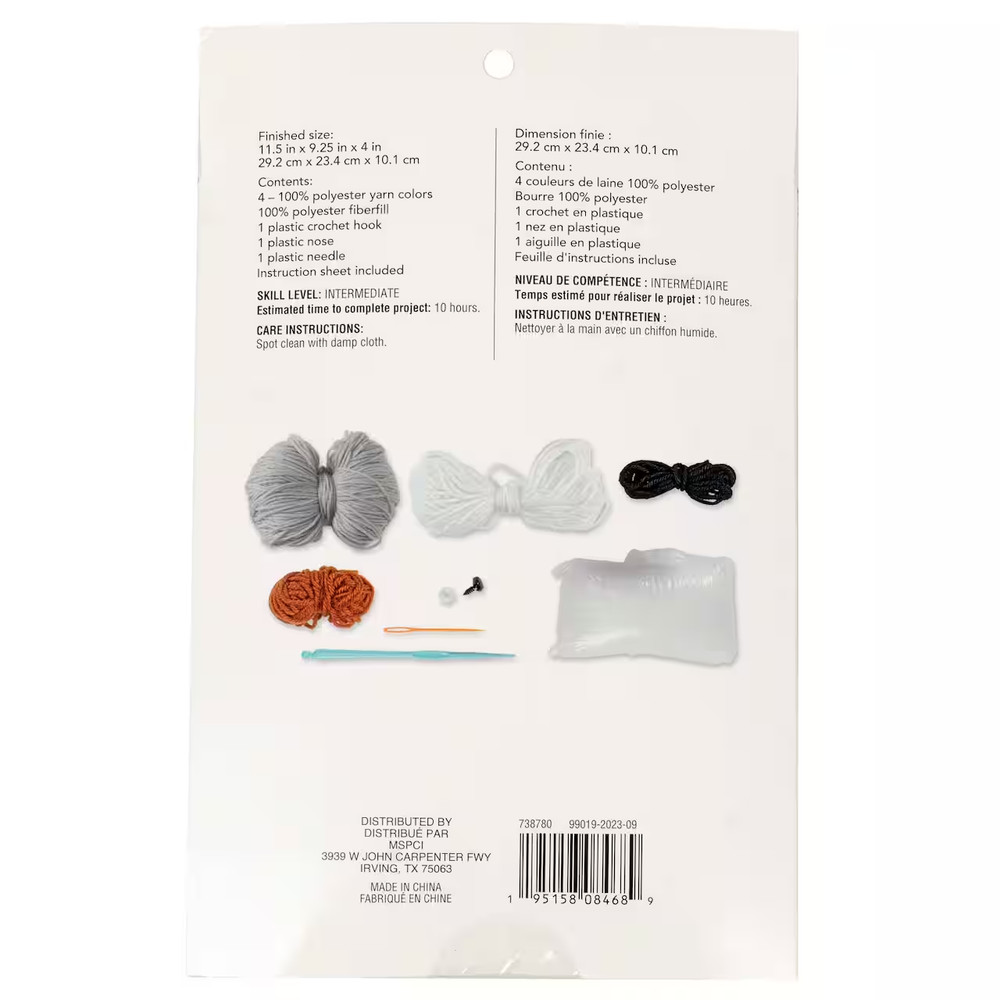 Loops & Threads Crochet Kit "Sloth Planter"