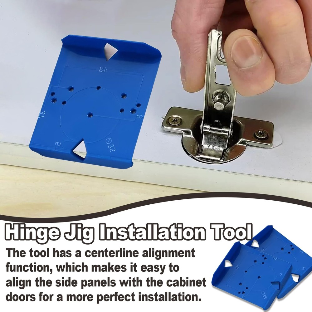 Cabinet Hinge Jig Set 35mm & 40mm Hidden Hinge Installation Tools