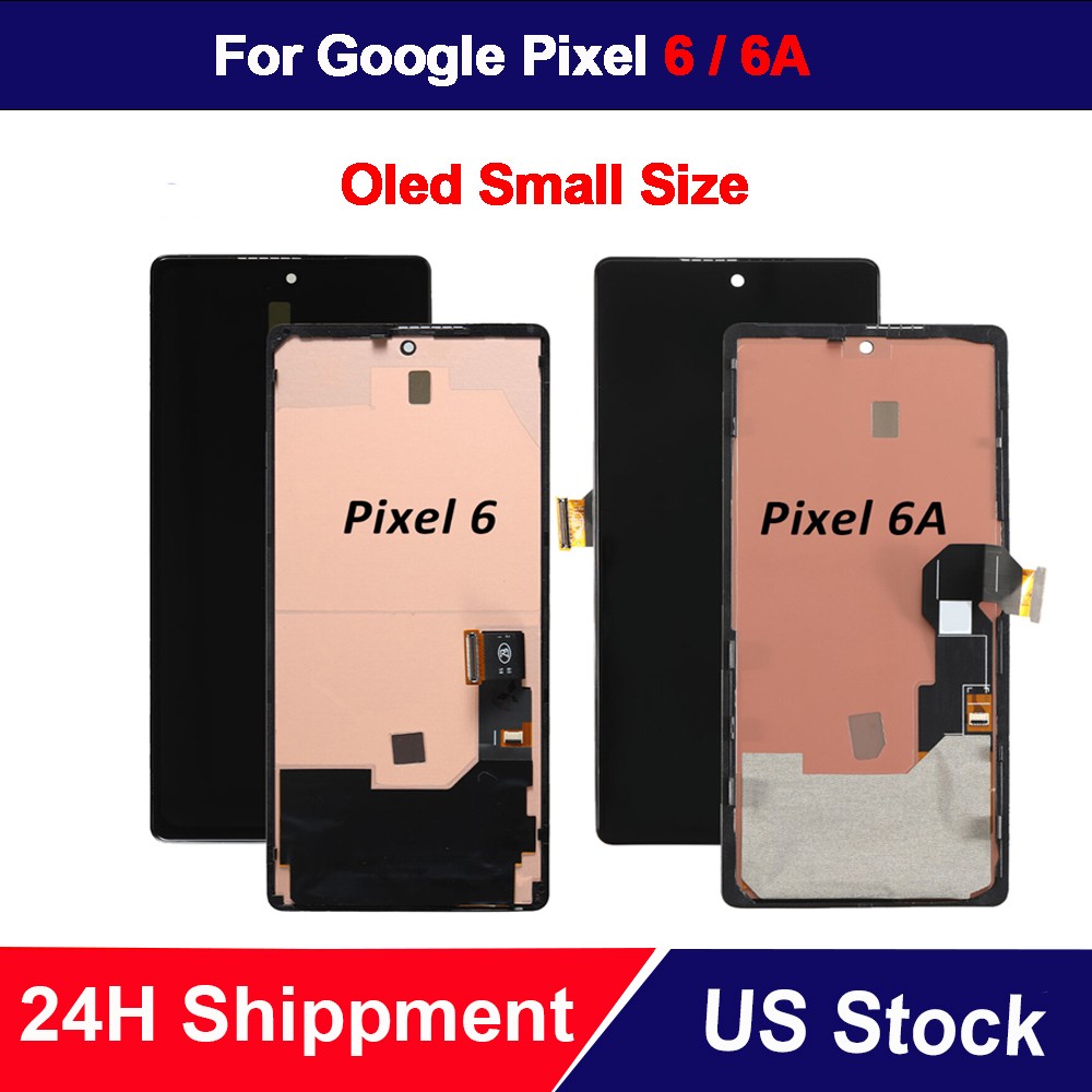 For Google Pixel 6 6A OLED Display LCD Touch Screen Digitizer Replacement Frame