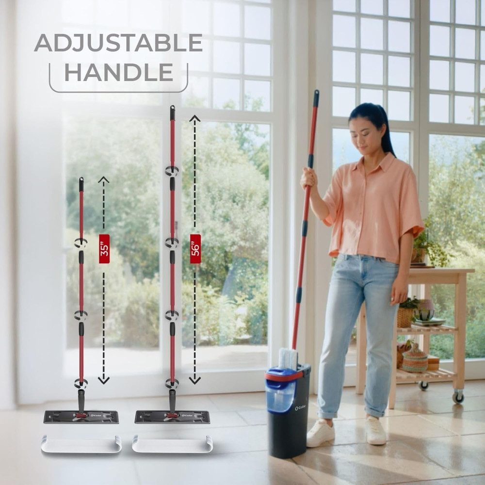 H2Pro Flat Mop System | Quick Cleaning Tool | Clean with Clean Water | Machine W