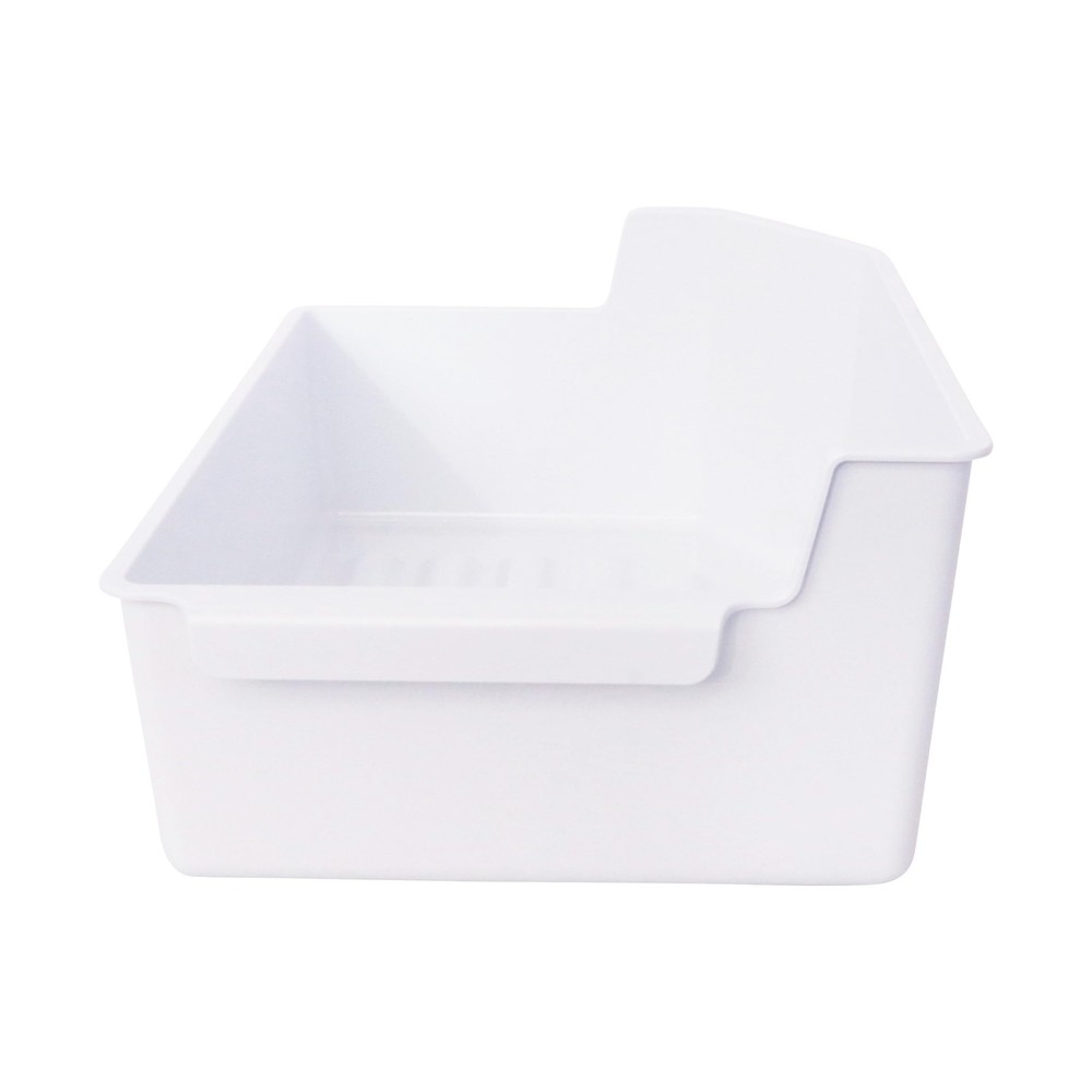 Kitchen Basics 101 240385201 Ice Cube Bucket Container Refrigerator, White