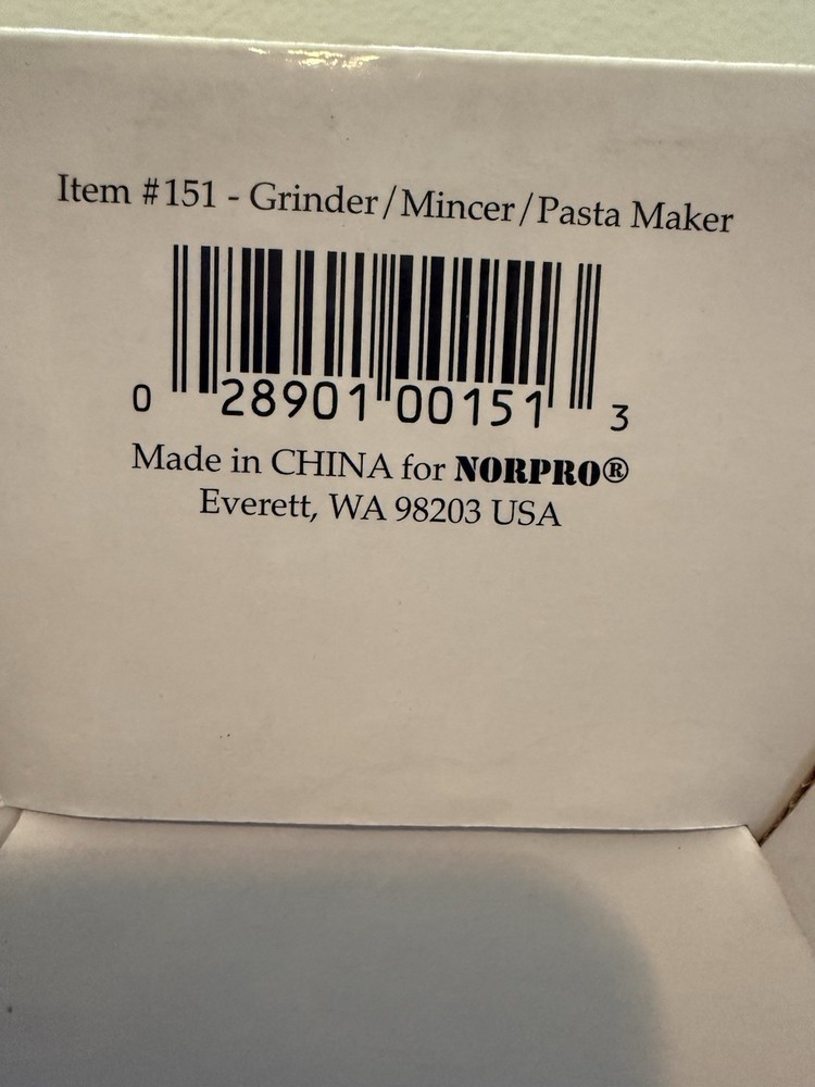 Norpro Grinder Mincer Pasta Maker